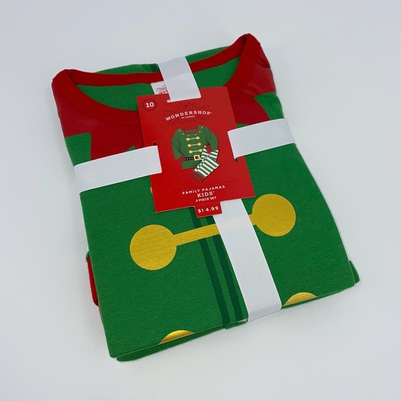 NEW Kids Holiday Elf Pajama Set 2 pc set Christmas - Picture 11 of 11